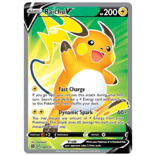 Raichu V (Full Art) - Brilliant Stars